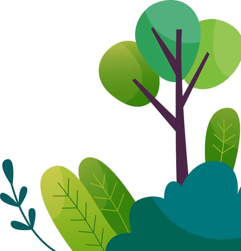 Imagen de un bosque estilo cartoon